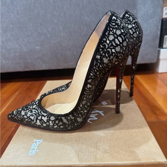 Christian louboutin so pretty 120 patent glitter stilettos - Picture 2 of 4